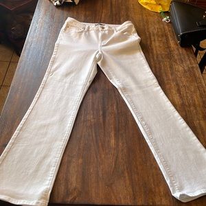 Bootcut white jeans
